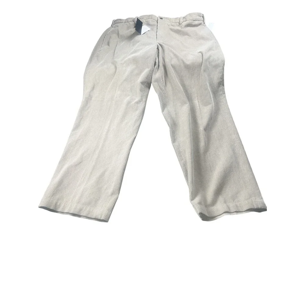 Brooks Brothers Hudson Fit Corduroy Pants Mens W42XL32 Flat Front NWT